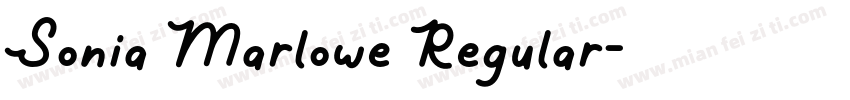 Sonia Marlowe Regular字体转换
